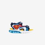 Sandalias con luz de niño con diseño de Superman de la maca Geox