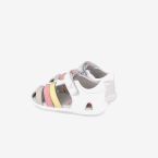 Sandalia niña multicolor respetuosa con velcro y puntera reforzada de Garvalin