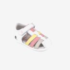Sandalia niña multicolor respetuosa con velcro y puntera reforzada de Garvalin