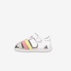 Sandalia niña multicolor respetuosa con velcro y puntera reforzada de Garvalin