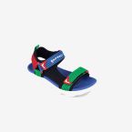 Sandalia textil niño doble velcro de Garvalin multicolor y lavable
