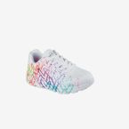 Deportivas cordon de Skechers con corazones multicolor