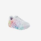 Deportivas cordon de Skechers con corazones multicolor