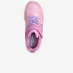 Skechers de niña con luces y cierre de velcro tonos degradados