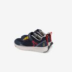 Deportivos casual Biomecanics azul marino con velcro, cordon elastico y puntera reforzada.