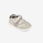 Deportivos clasicos Biomecanicstonos beige con velcro y puntera reforzada