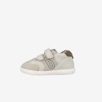 Deportivos clasicos Biomecanicstonos beige con velcro y puntera reforzada