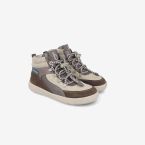 Bota barefoot montaña Biomecanics niña cordon ajustable boton.
