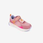 Deportivos Biomecanics rosas con velcro, puntera reforzada y suela flexilite.