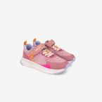 Deportivos Biomecanics rosas con velcro, puntera reforzada y suela flexilite.