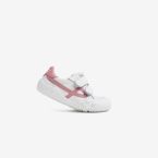 Deportivo colegial barefoot Pablosky  blanco y rosa ancho especial.