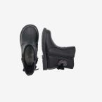 Bota niña cremallera negra detalle flor de la marca Chicco.