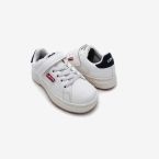 Zapatillas clasicas Levi’s blancas para niño
