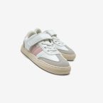 Deportiva Mustang respetuosa blanca y rosa para niña
