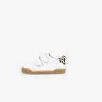 Blanditos deportivo respetuoso Blanco con talonera animal print y velcro