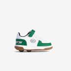 Deportivo doble ruedas niño retro blanco y verde.