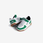Deportivo doble ruedas niño retro blanco y verde.