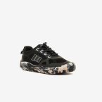Deportivas Mustang niño ultraligeras y superflex en negro con suela de camuflaje.