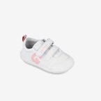Deportiva basica blanca y rosa guarderia linea soft.