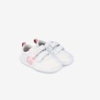 Deportiva basica blanca y rosa guarderia linea soft.