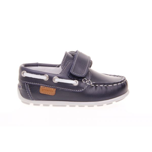 GARVALIN AZUL MARINO NAUTICO CASUAL PIEL