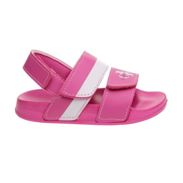 CALVIN KLEIN FUCSIA SANDALIA PLAYERO VEGANO