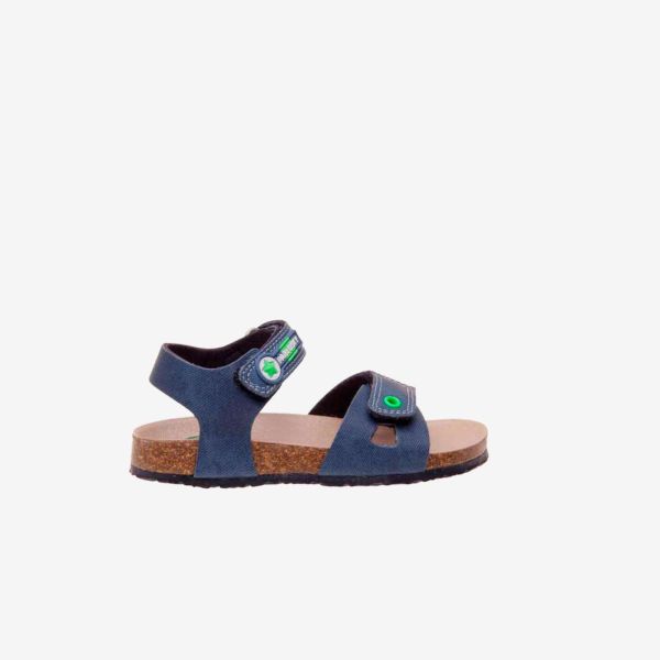 Sandalia de niño Pablosky en azul con doble velcro - Comodas y fresquitas.
