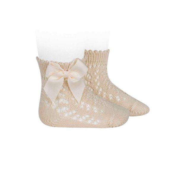 Calcetines Camel con Lazo | Delicadeza y comodidad