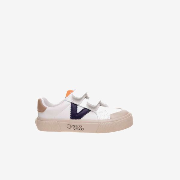 Victoria - Zapatillas de piel en blanco con puntera Reforzada.
