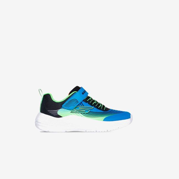 Skechers urbanas niño azul y verde lima | Prácticas y ligeras