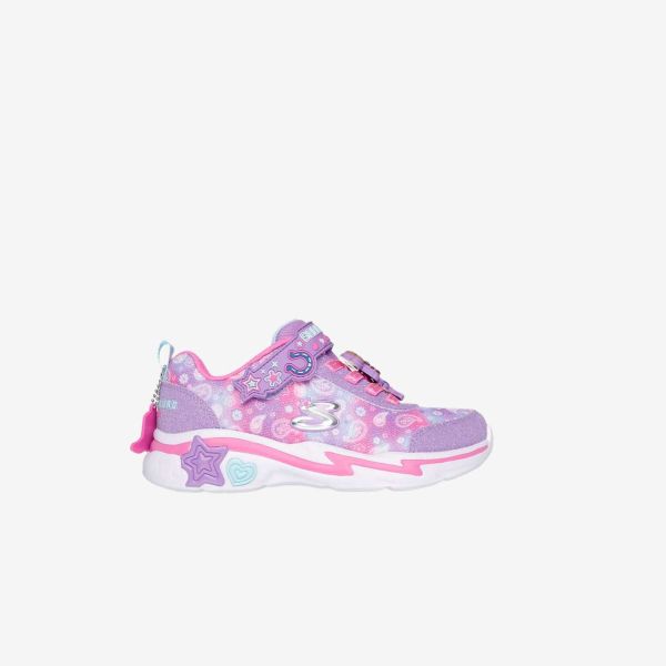 Deportivas Skechers para niña multicolor y velcro con luz