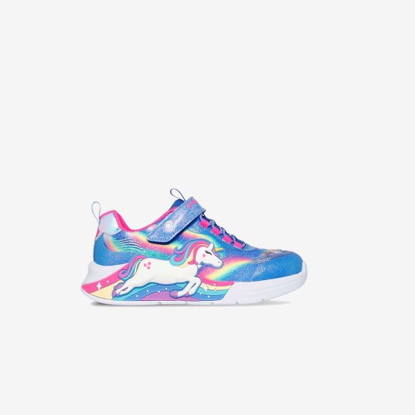 Skechers niña con unicornio y luces | Deportivas mágicas con velcro