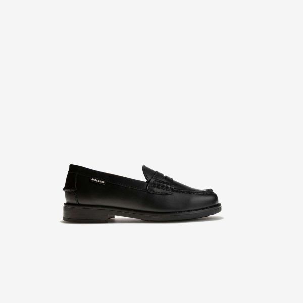Zapato colegial Pablosky mocasín unisex negro de piel