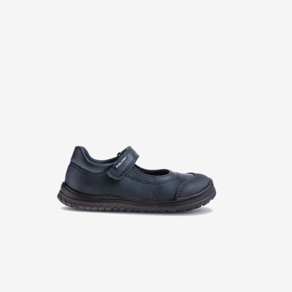 Zapato colegial respetuoso niña Pablosky  azul marino – mercedes barefoot con velcro