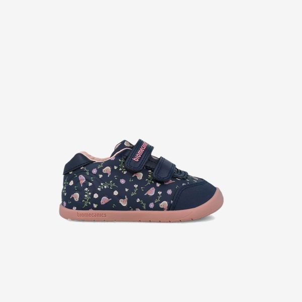 Botita Biomecanics  Niña Azul Estampada con Velcro – Línea Wider