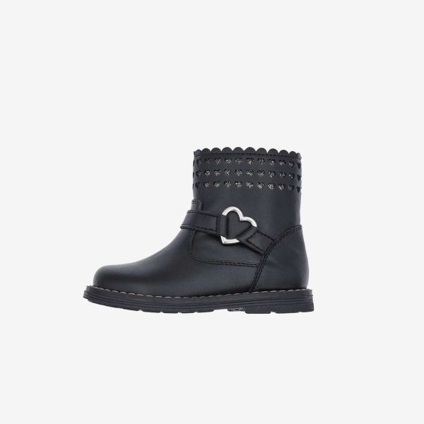 Bota niña Chicco negra | Cremallera y tachuelas