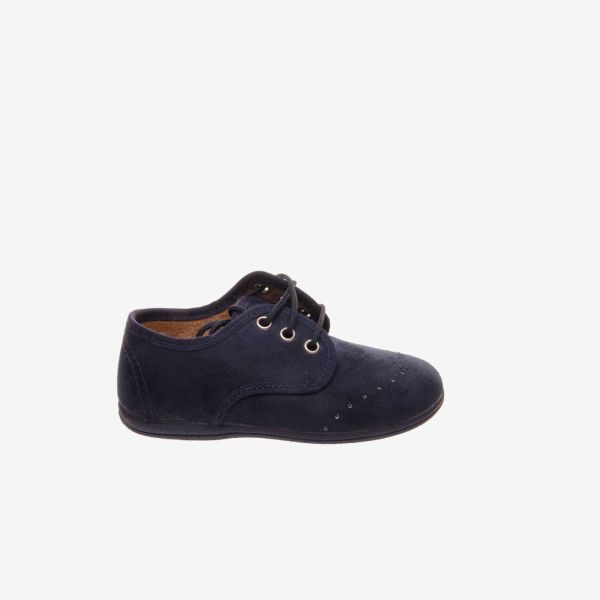 Blucher Vulpeques niño azul marino con cordones | Elegancia cómoda para su día a día