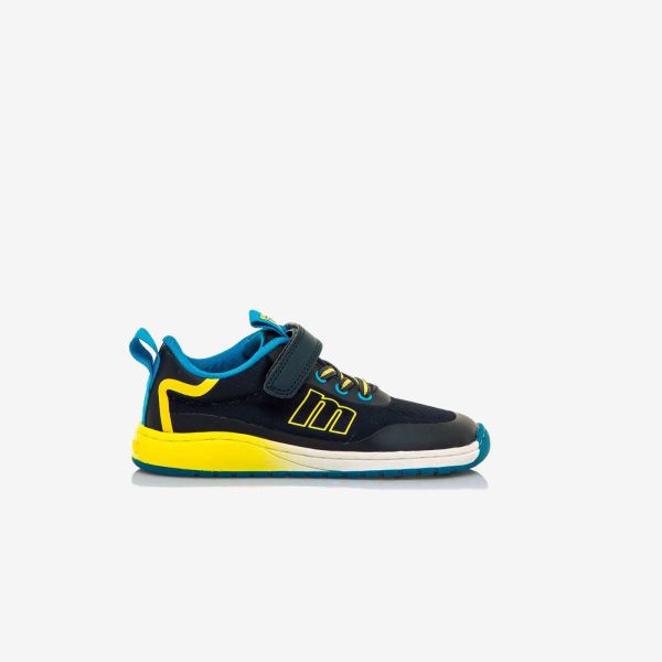 Mustang azul oscuro/amarillo niño | Deportiva resistente y lista para cualquier plan