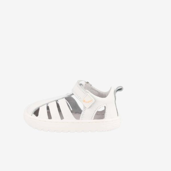 Sandalia respetuosa unisex en blanco de Blanditos | Ligera y flexible
