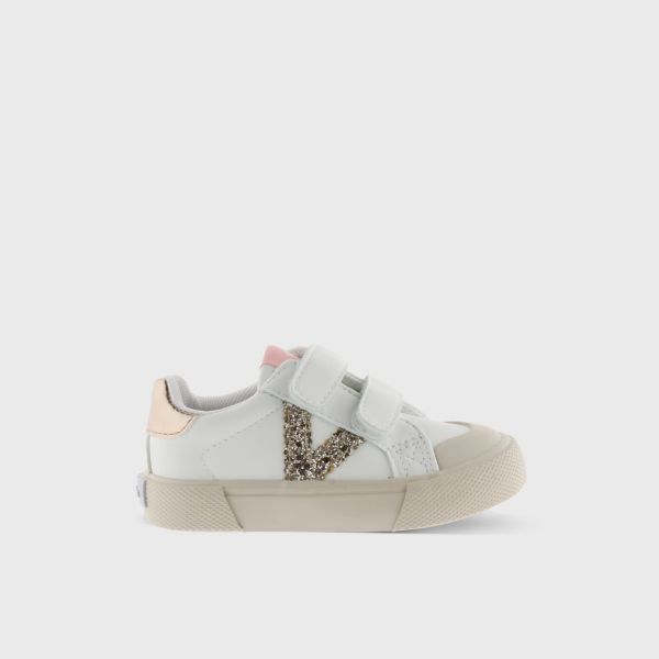 Zapatillas Reforzadas Blancas con dorado de Victoria