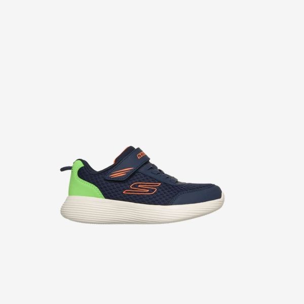 Zapatillas deportivas de Skechers marino con velcro y puntera de goma para niños