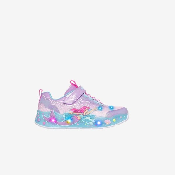 Deportivo Skechers niña con luces de Sirenita