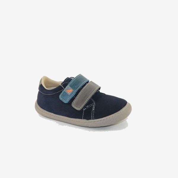 Blucher de niño de la coleccion flexible de Ladi en tonos marinos.