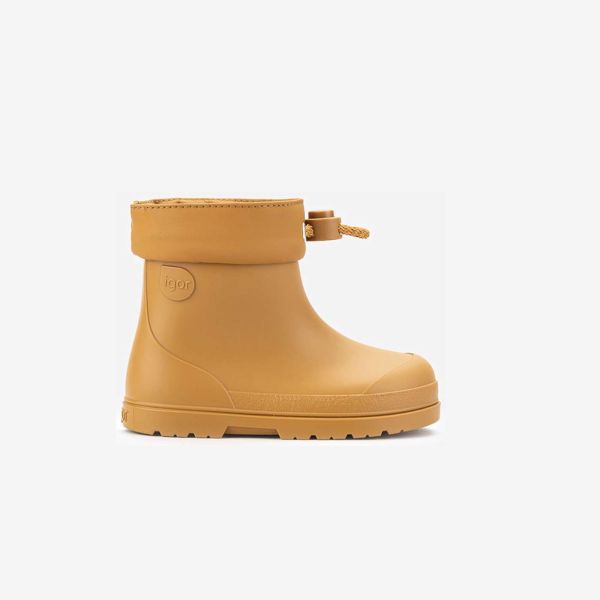Botas de agua corta y respetuosas Igor mostaza