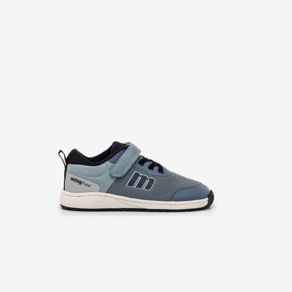 Deportiva barefoot  Mustang azul claro combinada marino