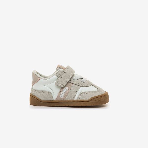 Zapatillas Mustang beige primeros pasos niño respetuosas.