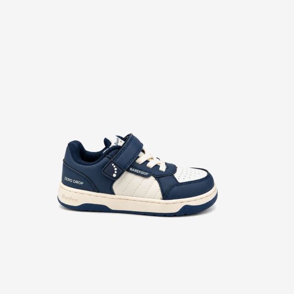 Zapatilla deportiva respetuosa de Blanditos en blanca y azul | Estilo, agarre y comodidad para sus primeros pasos