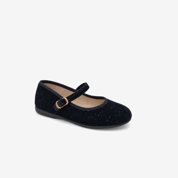 MERCEDES NIÑATERCIPELO NEGRO GLITTER