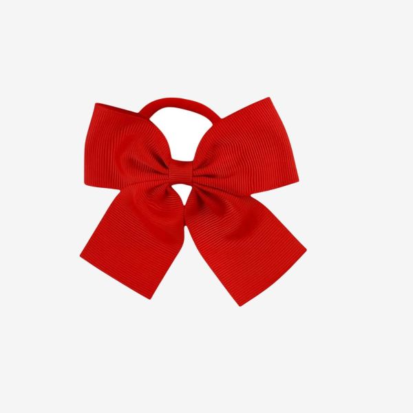 Coletero niña rojo lazada ideal para celebraciones y uniforme escolar.