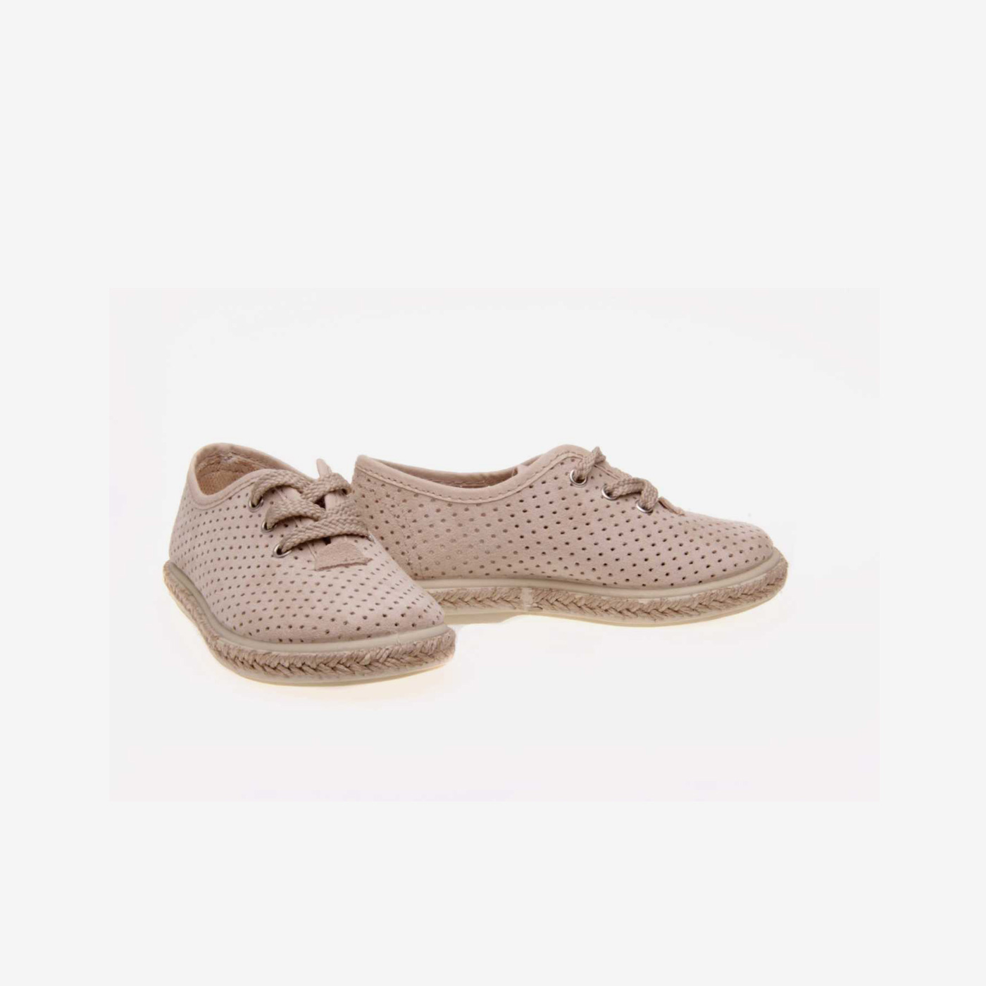 Lona de niño en serraje perforada con cordón